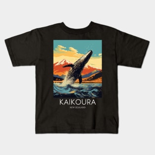 A Pop Art Travel Print of Kaikoura - New Zealand Kids T-Shirt